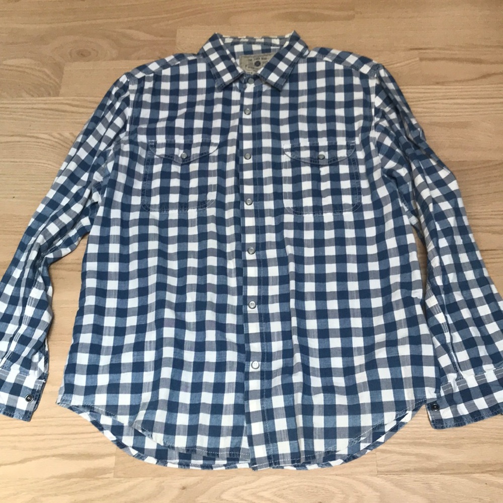 Zara plaid long sleeve button down shirt